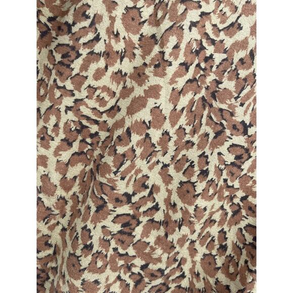 Marc By Marc Jacobs Womens Brown Animal Print Pull Over Top Shirt Small - Picture 8 of 12